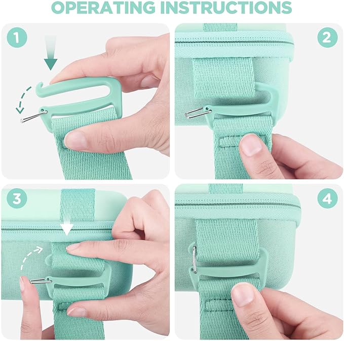 Digital Camera Case, Protective & Lightweight Camera Case with 3 Carrying Ways, Waterproof & Shockproof Small Camera Bag - Green