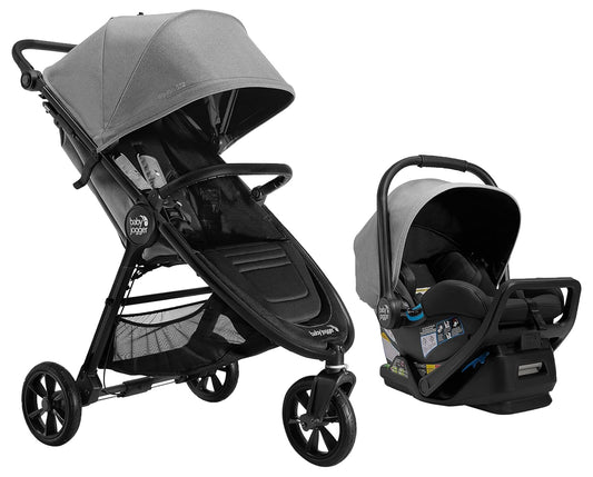 Baby Jogger City Mini GT2 All-Terrain Travel System with City GO 2 Infant Car Seat Pike Exclusive Includes Belly Bar Leatherette Handlebar and Premium Fabric