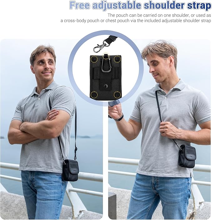 KIWIFOTOS Compact Camera Case Travel Pouch for Lumix ZS99 Sony RX100 VI ZV-1 II ZV-1 ZV-1F Ricoh GR IV III Canon ZS720 G7XIII GR IIIx Olympus TG-6 TG-5 EKTAR H35 Small Camera Bag