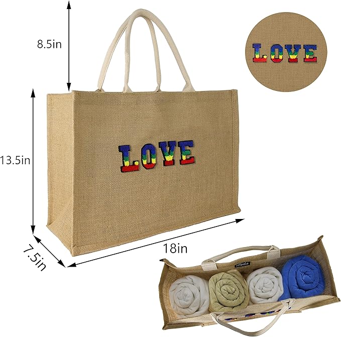 Hibala Woven Large Beach Bag Straw Beach Tote Handmade Weaving Shoulder Tassel Bag Handbag