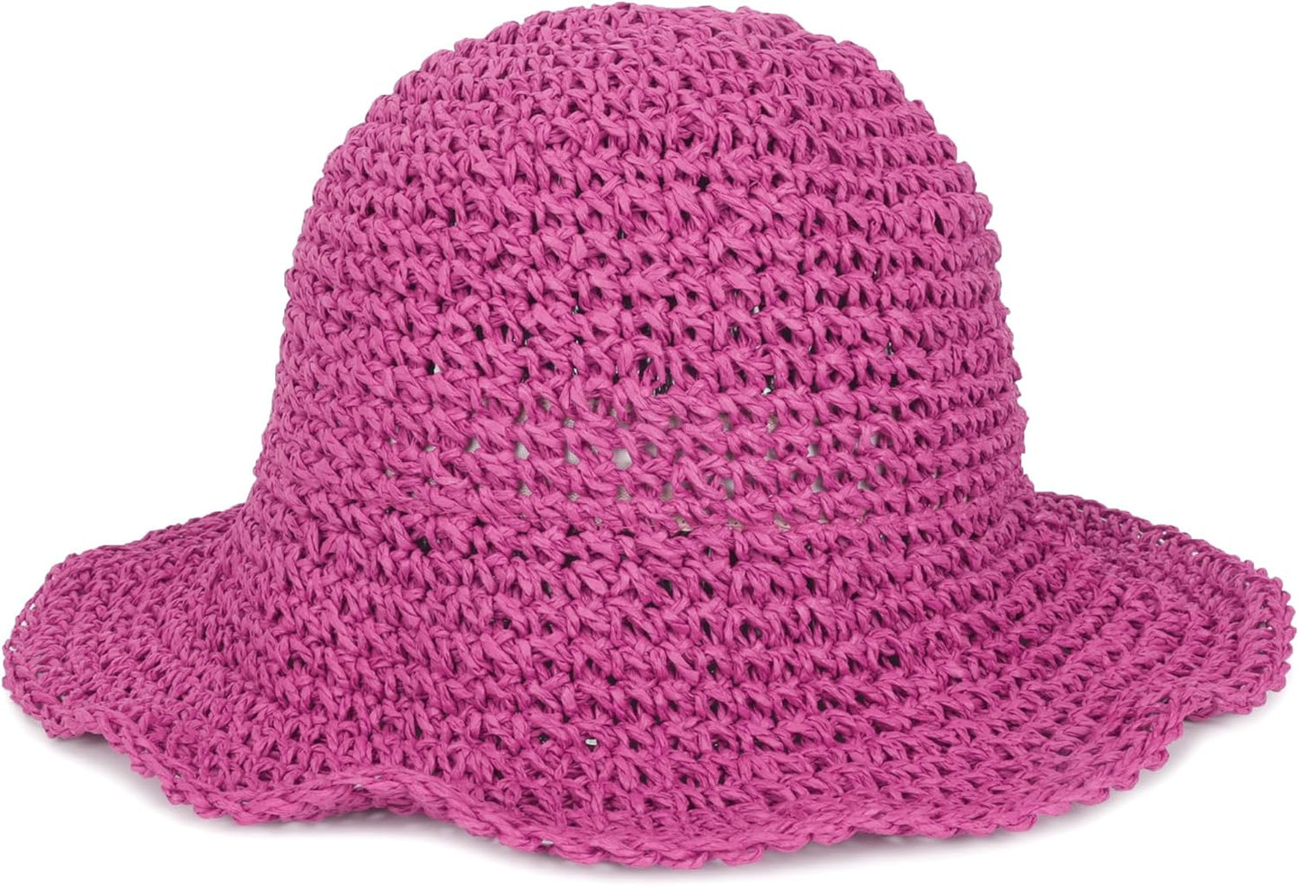 Womens Wide Brim Straw Sun Hat Foldable Floppy Crochet Beach Hat for Summer