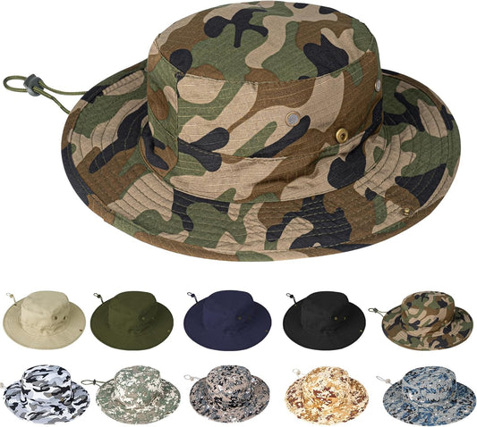 Sun Hats for Men Women Boonie Hat Foldable Fishing Hat UPF 50+ Bucket Hat for Fishing Hiking Garden Safari Beach