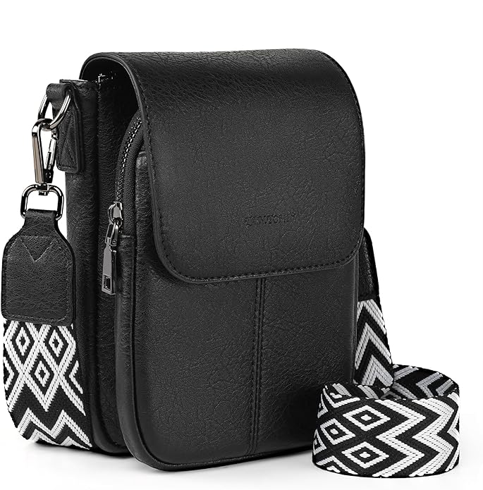 TANTOMI Small Crossbody Bags for Women, Small Purses with Card Slots Phone Purse Wide Adjustable Strap