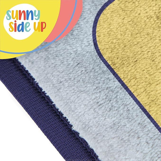 Sunny Side Up Bluey & Friends Plush Throw Blanket - Measures 46 x 60 Inches - Super Soft & Cozy Fleece Kids Bedding
