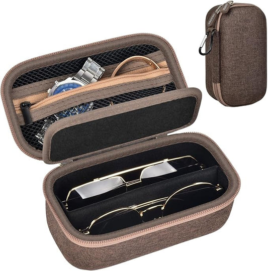 Travel Sunglass Organizer Case for Quay Polarized Sunglasses Men Women, Trendy Glasses Storage Box (Bag Only)