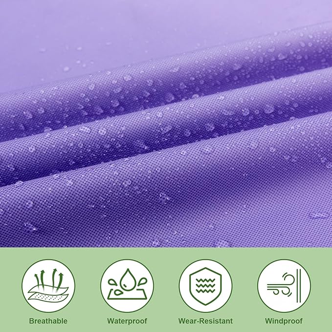 Hooded Rain Poncho for Adults - Waterproof Rain Coat and Lightweight Jacket 3-in-1 Multi-Function with Pockets