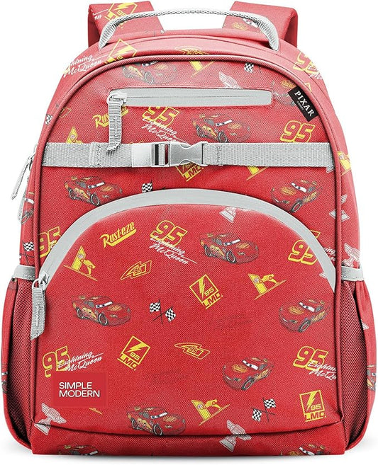 Simple Modern Medium Disney Toddler Backpack for School Girls and Boys | Kindergarten Elementary Kids Backpack | Fletcher Collection | Kids - 15" tall | Cars Lightning Speed