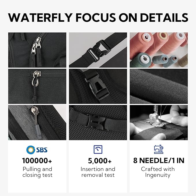 Waterfly Slim Soft Polyester Water Resistant Waist Bag Pack for Man Women Outdoors Running Climbing Carrying iPhone 5 6 Plus Samsung S5 S6 (Gray)