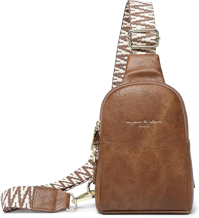 INICAT Small Sling Bag for Women Everyday & Travel Crossbody Bags Lightweight Cross Body Purses Vegan Leather