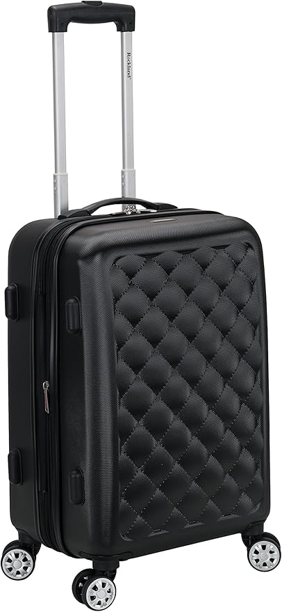 Rockland Melbourne Hardside Expandable Spinner Wheel Luggage, Quilt, 2 Piece (20"/28")