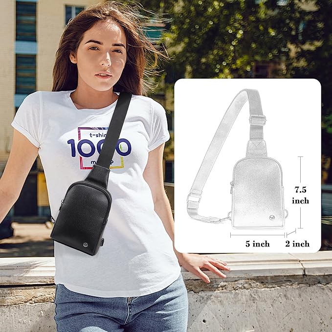 INICAT Sling Bag for Women Touchscreen Small Crossbody Cell Phone Purse Fanny Pack