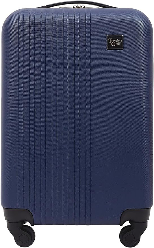 Travelers Club Cosmo Luggage, Navy Blue - 20 Inch, 20-Inch