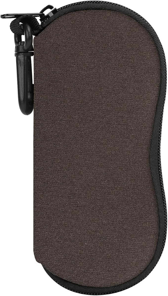 MoKo Sunglasses Soft Case Ultra Light Neoprene Zipper Eyeglass Case for Men Women