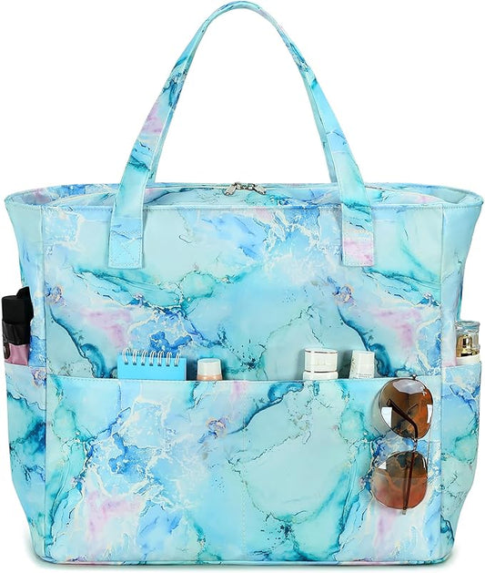 LEDAOU Beach Bag Waterproof Sandproof Women Beach Tote Pool Bag with Zipper for Swim Gym Grocery Travel with Wet Pocket | Sandproof, with Zipper, for Gym, Grocery, Travel, with Wet Pocket