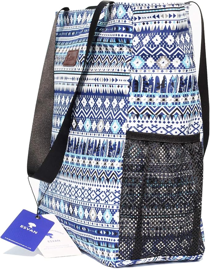 Original Floral Water Resistant Large Tote Bag Shoulder Bag for Gym Beach Travel Daily Bags Upgraded