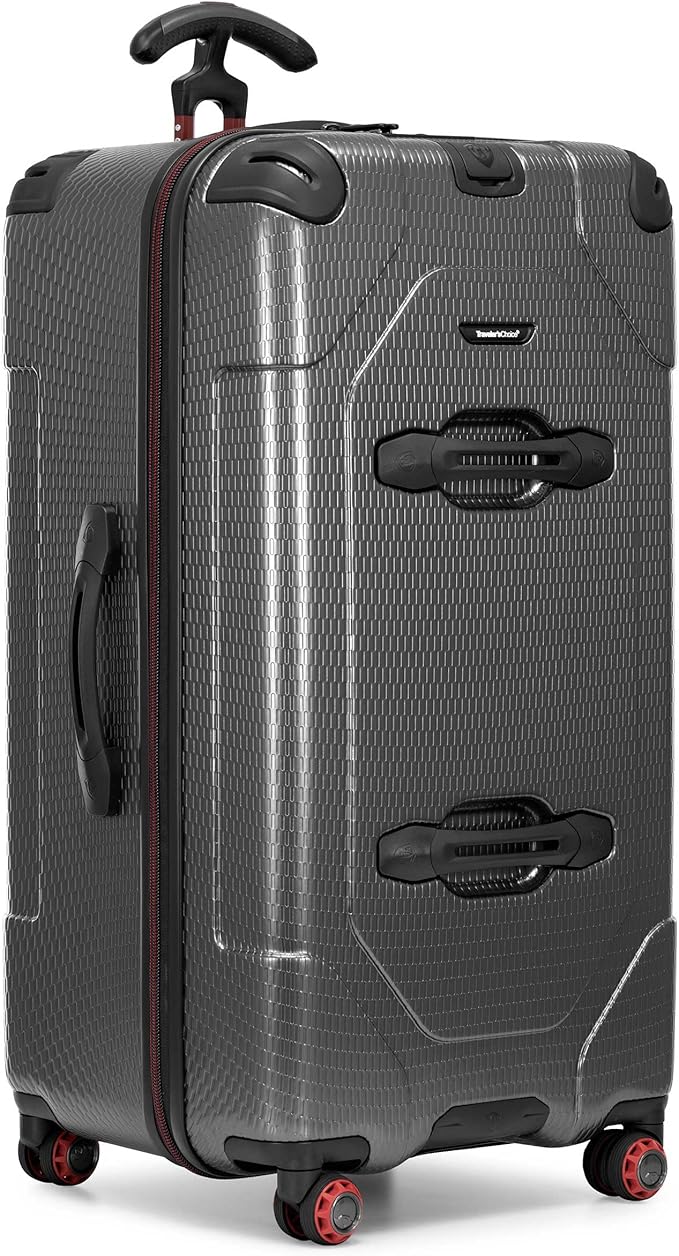 Traveler's Choice Maxporter II Polycarbonate Hardside Trunk with Spinner Wheels, Gray, 31-Inch Trunk