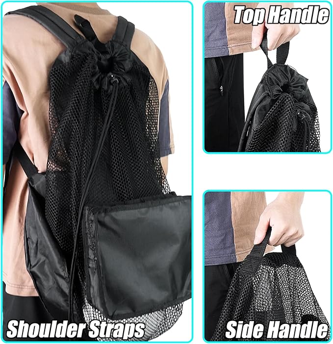 Luwint Large Mesh Dive Bag Scuba Gear Backpack Foldable Bag for Snorkeling Diving, Water Sports, Beach, Duffle Gym Bag