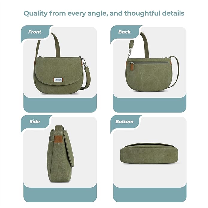 Travelon Anti-Theft Heritage Saddle Crossbody | Anti-Theft