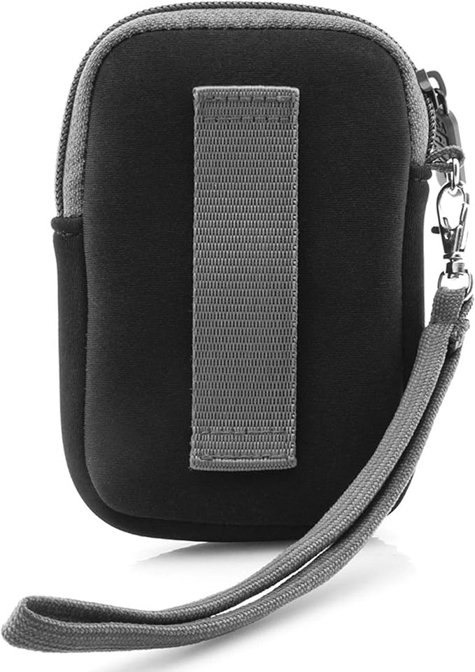 USA Gear Small Digital Camera Case with Wrist Strap, Belt Loop - Camera Case Small Compact Compatible with Canon Powershot Elph, Pouch G7 Mark iii, Nikon Coolpix, PIXPRO - Fits 4.5 Inch Models