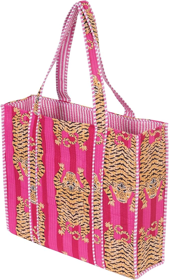 Marubhumi Women Lightweight Travel Bag Purse Cotton Shoulder Tote Bag For Shopping Grocery & Beach Bag