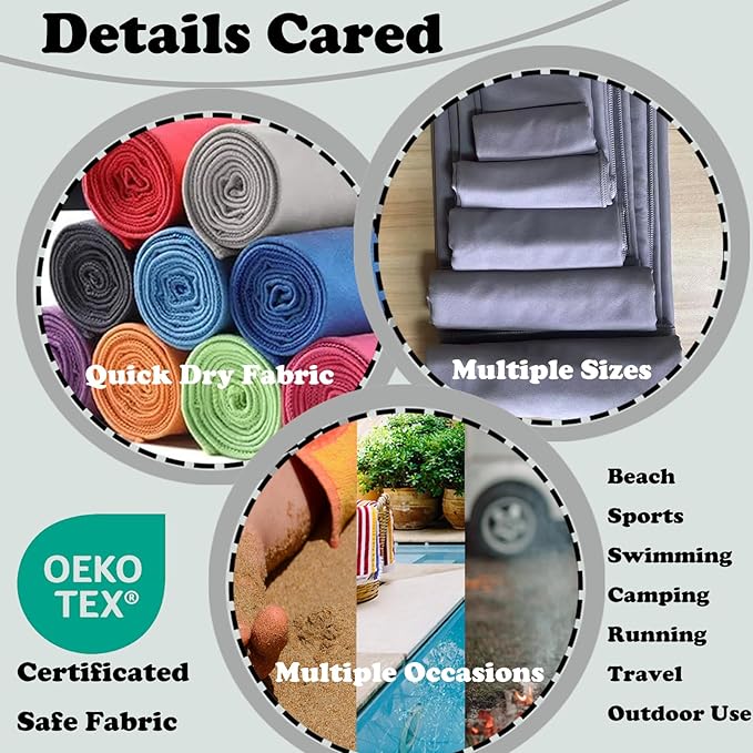 Reusable Quick Dry Beach Towels,Microfiber Travel Towel,Compressed Lightweight Bath Towel for Beach Hiking Gym Yoga Travel Sports Swimming Camping(Light Purple, 43"*69")