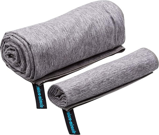 2-Pack Microfiber Towel - XXL Travel Quick Dry and Extra Soft Microfiber Towels, Lightweight and Compact for Gym, Swim Practice, Travel, Backpacking, Camping, RV, Beach, Camping