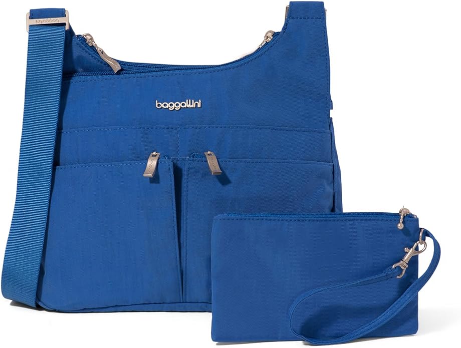 Baggallini Crossbody Travel Bag 11x8.5 Lightweight Water-resistant Nylon Handbag
