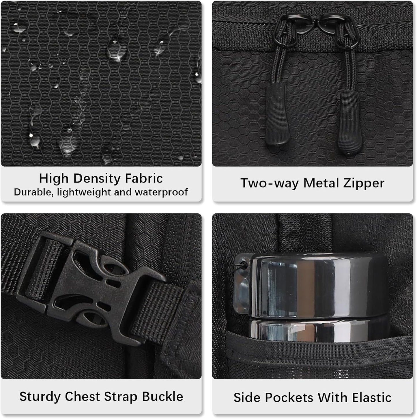 LARIPOP Hydration Backpack, 18L Hiking Backpack with 2L Water Bladder, Lightweight Water Pack for Cycling, Hiking, Biking