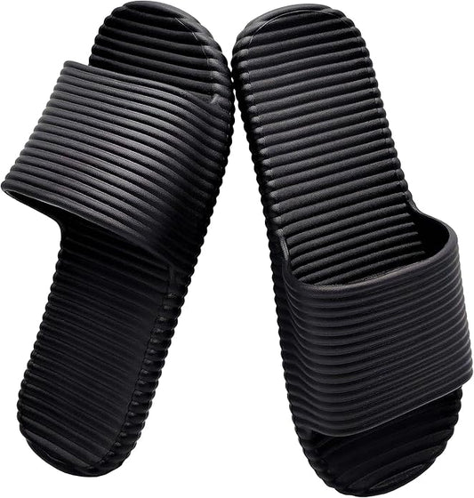 Quick Drying Shower Slippers For Women And Men Lightweight Open-toe EVA Non-Slip Slides Sandals Indoor And Outdoor Slipper For Bathroom,Spa,Pool,Gym,Beach