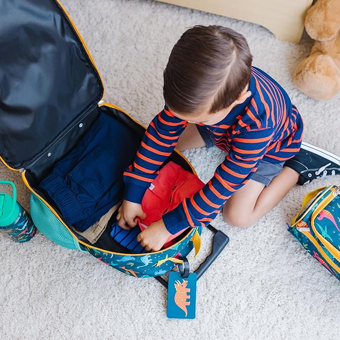 Wildkin Kids Rolling Luggage – Carry-On Size for School & Overnight Travel