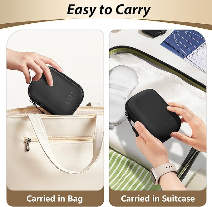 Digital Camera Case for CAMKORY, KODAK PIXPRO FZ45/FZ55, Canon IXUS 285 HS, Lecran, Small Travel Compact Camera Holder with Mesh Pocket for Accessories SD Card (Black-PU)
