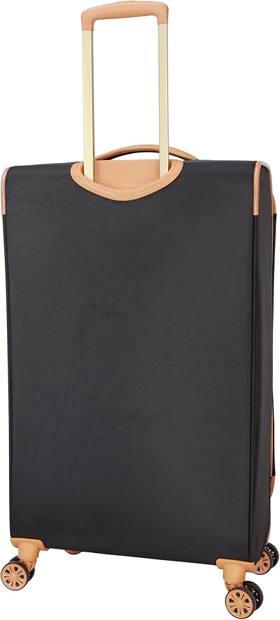 Dockers Seahorse Softside Expandable 8-Wheel Spinner Travel Checked Luggage, 28-Inch, Black
