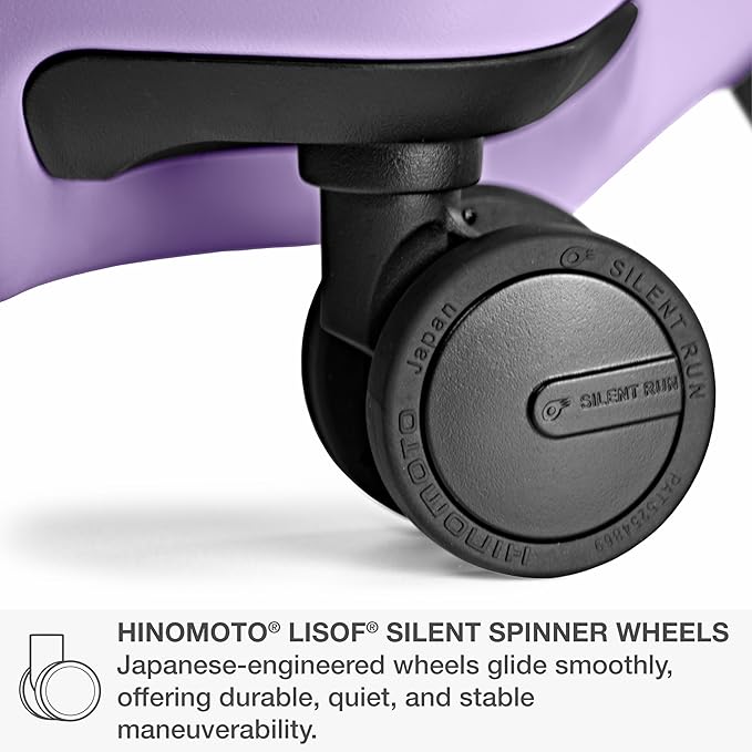 Traveler's Choice Markham Hardside Expandable Luggage with Hinomoto Spinner Wheels, 26-Inch Medium, Purple
