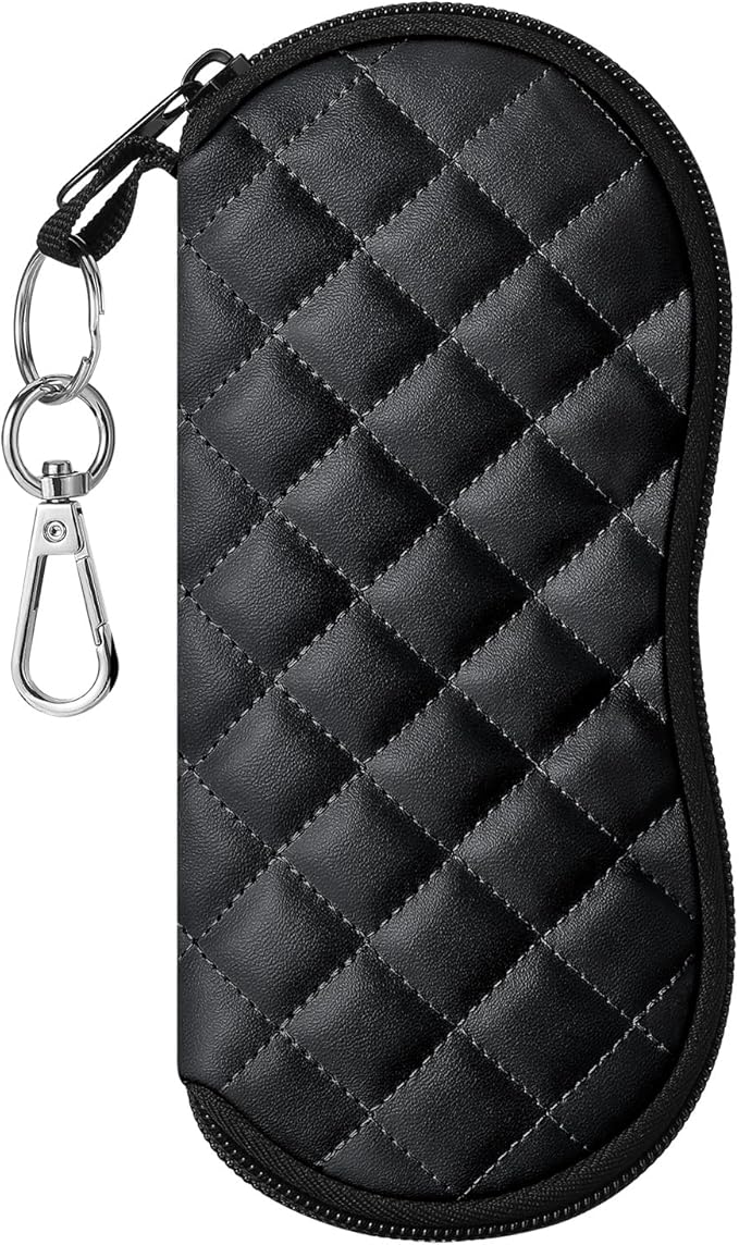 MoKo Sunglasses Soft Case Ultra Light Neoprene Zipper Eyeglass Case for Men Women