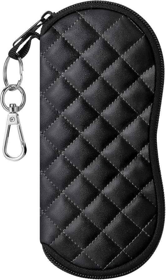 MoKo Sunglasses Soft Case Ultra Light Neoprene Zipper Eyeglass Case for Men Women