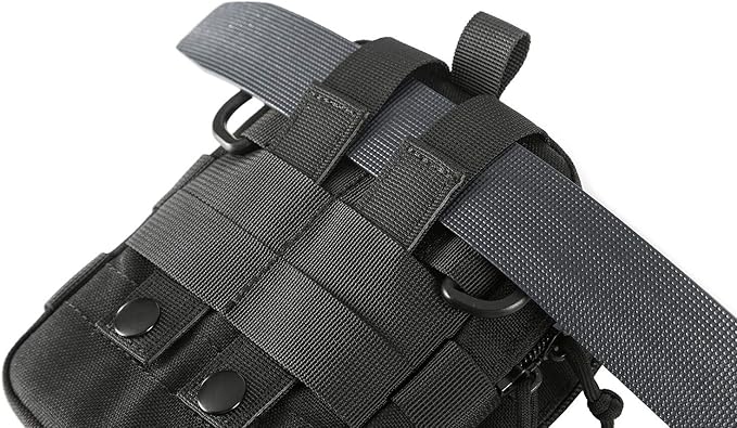 Tactical Phone Holster Pen Holder Molle EDC Belt Organizer Vest Attachment Pocket Tool Kit Gadget Waist Utility Pouch Dog Treat Bag with D-Ring Locking Hook Buckles Carabiner Key Clip