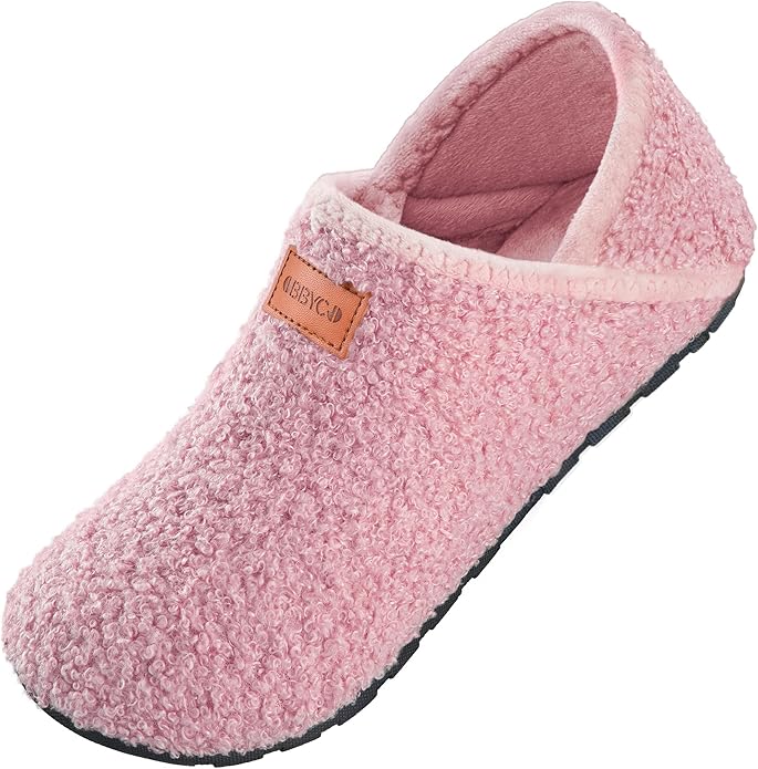 Women's Men's Fuzzy Fur Slippers Casual House Shoes Non Slip Barefoot Slipper Socks Warm Closed Back Indoor Outdoor Shoes