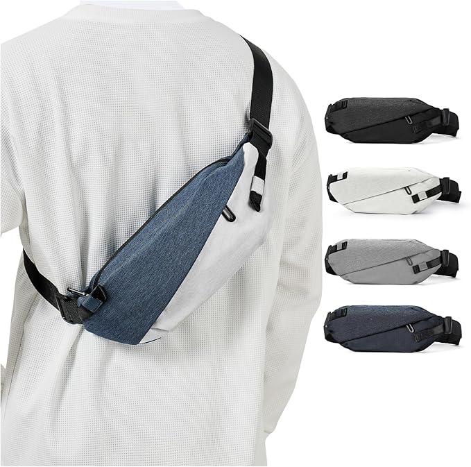 Fanny Pack For Women,Crossbody Sling Bags For Women,Waist Packs For Men,Belt Bags Travel Fanny Pack,Casual Daypack Shoulder Bag Running Tactical Man Purse