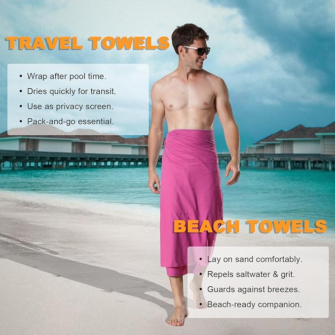 Your Choice Quick Dry Towel - Super Absorbent Microfiber for Gym, Travel, Camping | Ultra Compact & Lightweight