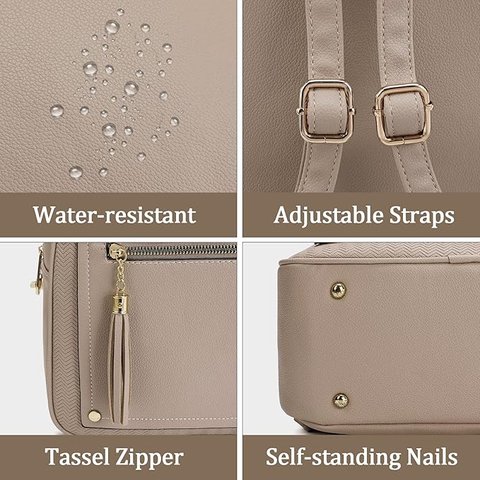Montana West Medium Backpack Purse for Women Anti Theft Backpack with Secured Zipper & Tassel