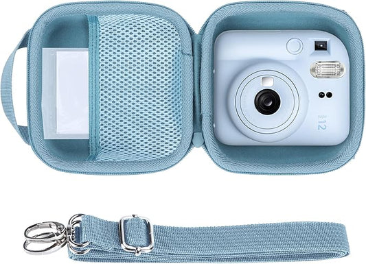 Storage Case Compatible with Fujifilm Instax Mini 12/11 Instant Camera (Sky Blue Case)
