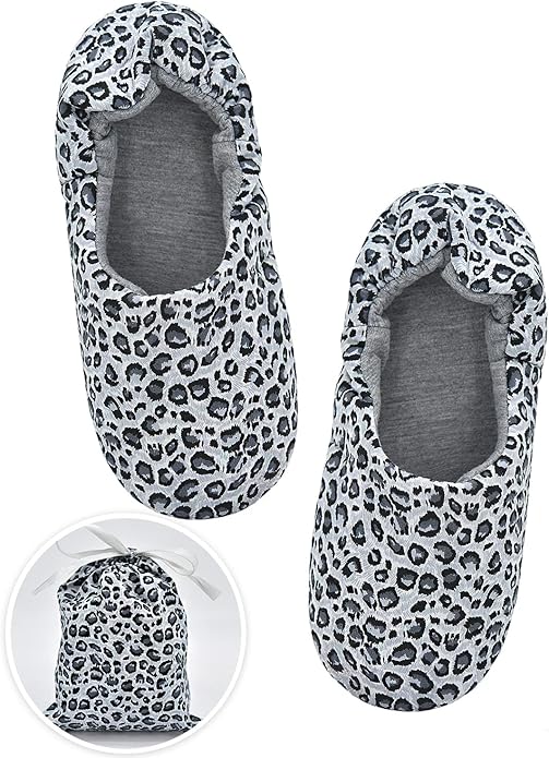 Panda Bros Women's Ballerina House Slippers,Anti-Skid Comfy Warm Ballet Style Slippers