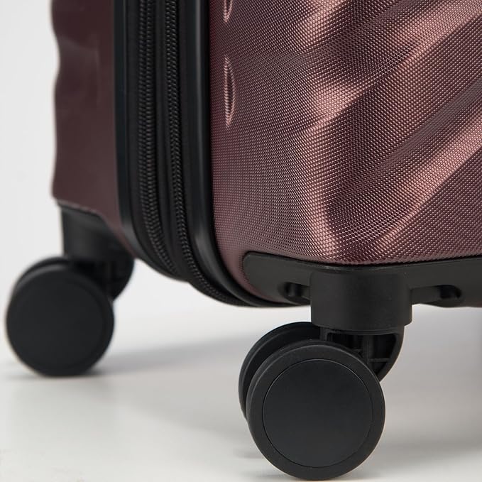 DELSEY PARIS Alexis Durable Luggage Set, Expandable & Lightweight 4-Wheel Spinners, Easy Grip for Smooth Journeys, TSA-Lock Incorporated, Men and Women, Burgundy, 2-Piece Set (21"/25")