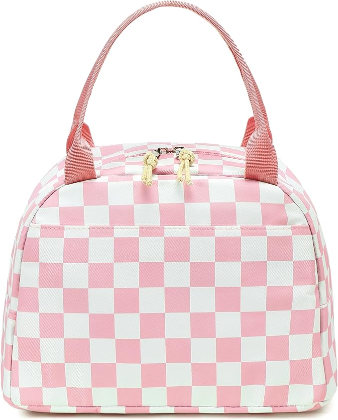 LEDAOU Lunch Box for Women Insulated Lunch Bag Cute Lunchbox Compact Cooler Thermal Reusable Lunch Tote for Work School Picnic Travel