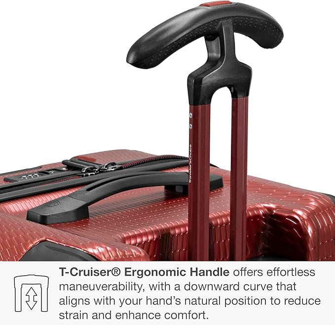 Traveler's Choice Maxporter II Polycarbonate Hardside Trunk with Spinner Wheels, Red, 31-Inch Trunk