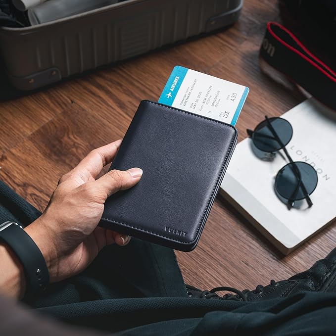 VULKIT Passport Holder For Travel With Magnetic Closure RFID Blocking Travel Wallet Passport Book Cover Boarding Pass Holder Travel Essentials