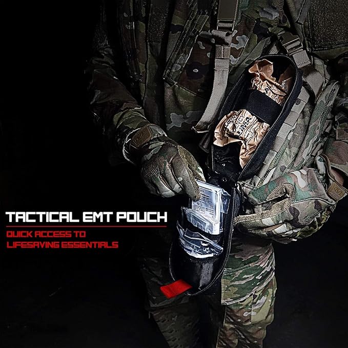 Med Kit Trauma Kit Bleeding Contral Pack, Emergency Survival First Aid Kits EMT IFAK Medical Kit for Severe Bleeding Control Military Camping and Hiking