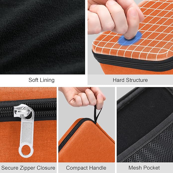 Bukere Travel Sunglasses Organizer Case Adjustable Slot For Multiple Eyeglasses Hard-shell Portable Storage Box for Men Women