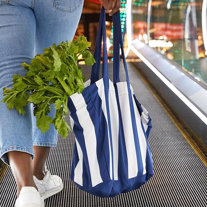 Dock & Bay Everyday Beach Tote Bag - Reusable Carrier Bag for Daily Use - Carries Up to 10kg - 100% Recycled Materials