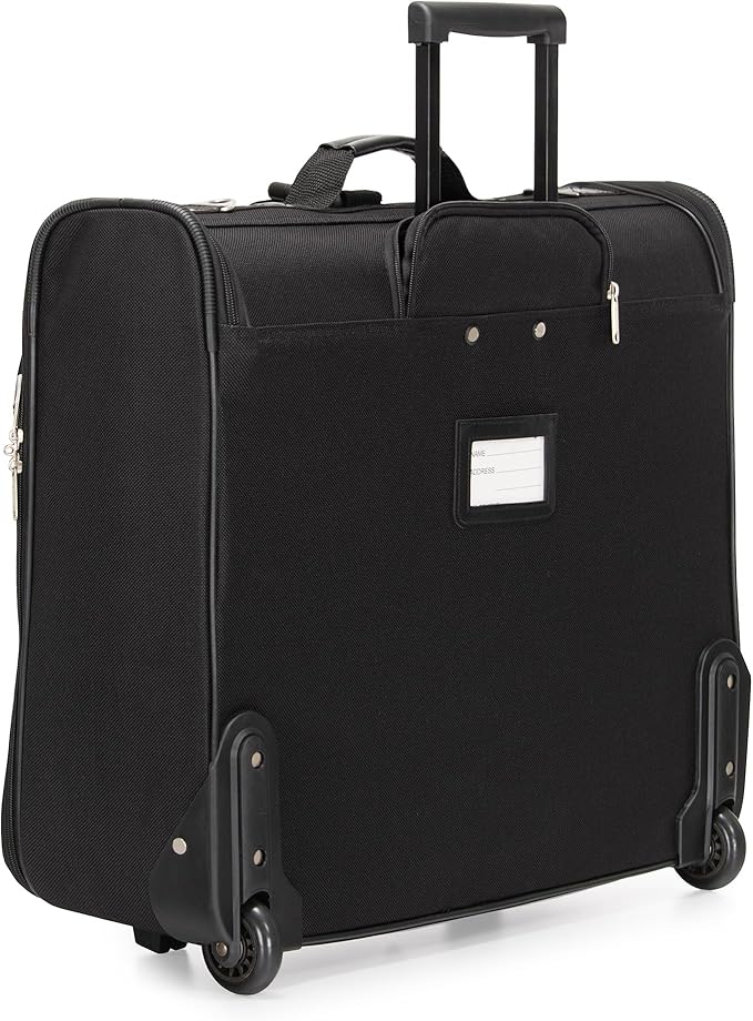 Travel Select Amsterdam Business Rolling Garment Bag, Softside Expandable Rolling 2-Wheeled Suit Carrier, Red, One Size